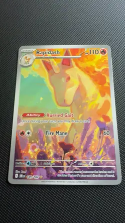 Rapidash - 189/182 - IR - Destined Rivals - Pokemon TCG - NM/M - Image 1