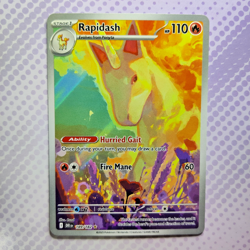 Pokemon TCG Destined Rivals Rapidash Card 189/182 IR NM Condition Pack Fresh - Image 1