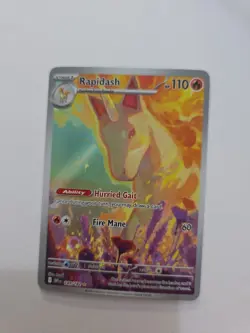 Pokemon TCG Destined Rivals Rapidash Card 189/182 IR NM Condition - Image 1
