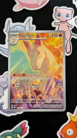 Pokemon TCG Destined Rivals Rapidash Card 189/182 IR NM - Image 1