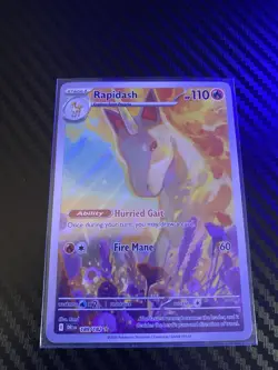 Pokemon TCG Destined Rivals Rapidash Card 189/182 IR NM Condition - Image 1