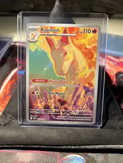 Pokemon TCG Destined Rivals Rapidash Card 189/182 IR NM Condition - Image 1