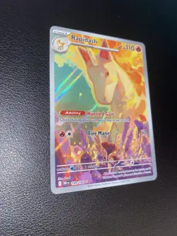 Pokemon TCG Destined Rivals Rapidash Card 189/182 IR NM - Image 3
