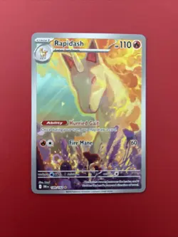 Pokemon TCG Destined Rivals Rapidash Card 189/182 IR NM - Image 1