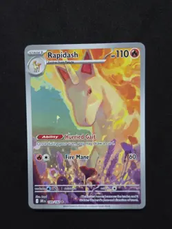 Pokemon TCG Destined Rivals Rapidash Card 189/182 IR NM Condition - Image 1