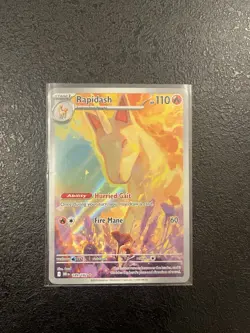 Pokemon TCG Destined Rivals Rapidash Card 189/182 IR NM UK Seller - Image 3
