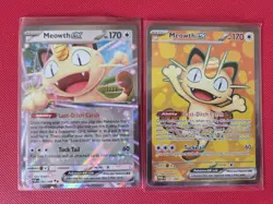 Meowth Ex 107/088 & 062/088 Perfect Order Full Art Pack Fresh. Pokemon Card NM - Image 1