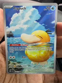 Psyduck 226/217 Illustration Rare Ascended Heroes Pokemon Card TCG NM Pack Fresh - Image 1