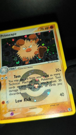 Primeape - 28/112 - EX Fire Red & Leaf Green - Reverse Holo Rare - Pokemon Card - Image 2