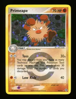 Primeape - 28/112 - EX Fire Red & Leaf Green - Reverse Holo Rare - Pokemon Card - Image 4
