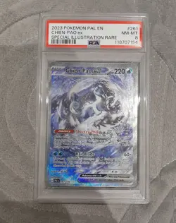 Pokemon TCG Chien-Pao EX Holo Card Paldea Evolved 261/193 S.I.R PSA 8 - Image 1