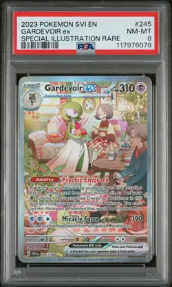2023 POKEMON SCARLET & VIOLET #245 GARDEVOIR ex SIR PSA 8 - Image 1