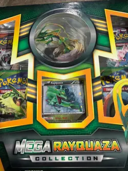 Pokemon Mega Rayquaza Collection Box English Promo Card & Figure - Image 4