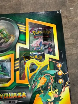 Pokemon Mega Rayquaza Collection Box English Promo Card & Figure - Image 5
