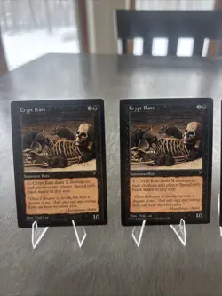 MTG Crypt Rats Visions Regular Card Light Play Condition 3x - Image 2