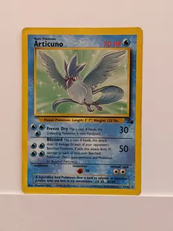 Articuno 17/62 Non Holo Fossil Set Rare Pokemon Card WOTC Vintage Pokemon - MP - Image 1