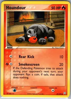 Houndour 59/109 Non Holo Team Rocket Returns - Pokemon Card - NM - Image 1
