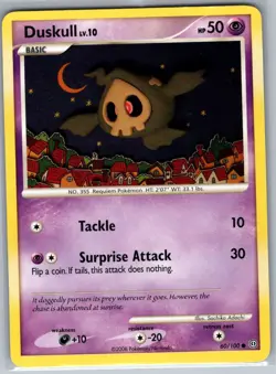 Duskull 60/100 Non Holo Stormfront - Pokemon Card - NM - Image 1