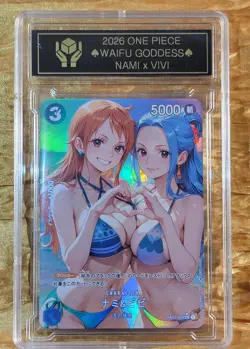 NAMI x NEFERTARI VIVI Waifu Goddess Prism Refractor Card CUSTOM MADE Black label - Image 4