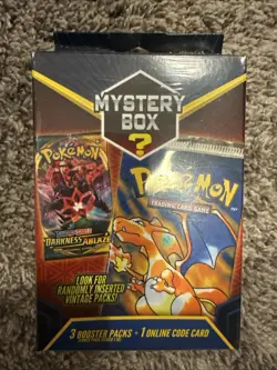 Pokemon Mystery Hanger Box 3 Booster Packs Vintage Packs Seeded 1:10 2022 728192536908 - Image 1