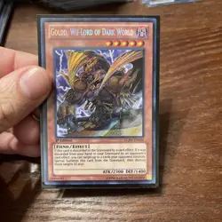 Goldd, Wu-Lord of Dark World LCJW-EN246 Secret Rare Yu-Gi-Oh Card 1st Edition - Image 1