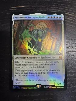Anti-venom, Horrifying Healer 1 Foil Eng Near Mint Mtg Spiderman - Image 1