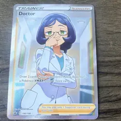 Pokemon Doctor 190/198 Swsh06 Chilling Reign Full Art Ultra Rare Holo English - Image 2