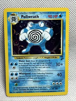 1999 Pokemon Card Poliwrath Holo Rare Unlimited WOTC 15/130 NM - Image 1