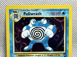 1999 Pokemon Card Poliwrath Holo Rare Unlimited WOTC 15/130 NM - Image 3