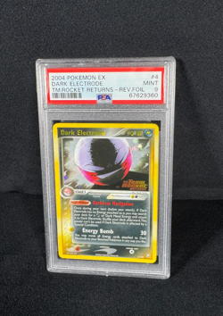 Pokemon Dark Electrode Reverse Holo Rare EX Team Rocket Returns #4 PSA 9 MINT - Image 1