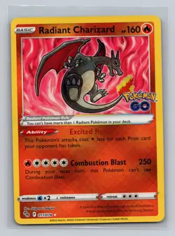 Radiant Charizard 011/078 Pokemon GO Holo [NM] - Image 1