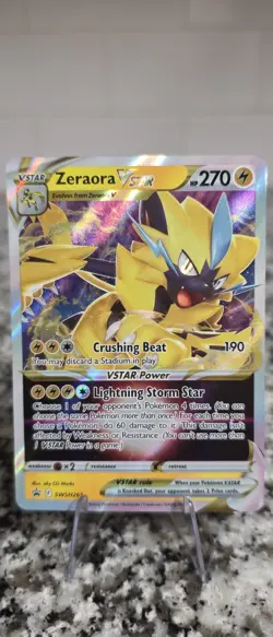 Pokemon Zeraora VSTAR SWSH265 Promo Full Art Holo Sword & Shield 270 HP - Image 1