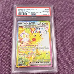 Pokemon Pikachu ex 238/191 Sv08 Special Illustration Rare Holo PSA 10 - Image 1