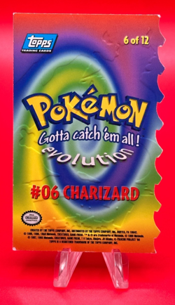 Charizard 6 Of 12 Topps Pokemon The Movie Die Cut #06 Evolution Vintage 1999 LP - Image 2