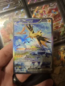 Pokemon Zapdos ex 202/165 Scarlet & Violet 151 Ultra Rare Holo Full Art 200 HP - Image 1