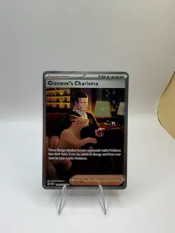 Giovanni's Charisma 204/165 Pokemon 151 Special Illustration Rare Near Mint - Image 1