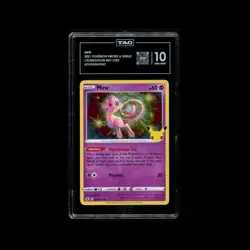 Pokemon TCG Mew 011/025 Celebrations TAG Gem Mint 10 Holo Rare - Image 1