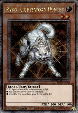 Ryko, Lightsworn Hunter - Quarter Century Secret 1st Ed RA02-EN003 - NM - YuGiOh - Image 1