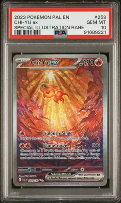 2023 POKEMON PAL EN-PALDEA EVOLVED SPECIAL ILLUSTRATION RARE CHI-YU EX PSA 10 - Image 1
