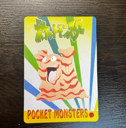 1998 Pokemon Pocket Monsters Bandai StickerCard Anime Collection 84 MEW GRIMER - Image 4