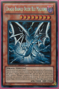 DRAGO BIANCO OCCHI BLU MALIGNO Segreta YMP1 IT002 YUGIOH! • Very Good ANDYCARDS - Image 1