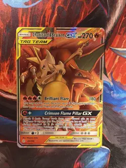 Pokemon TCG Charizard & Braixen GX Holo Ultra Rare Full Art 22/236 - Image 1