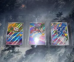 Pokemon Tcg First Partners Alola Rowlet Litten Popplio 043 044 045 Pack Fresh - Image 3