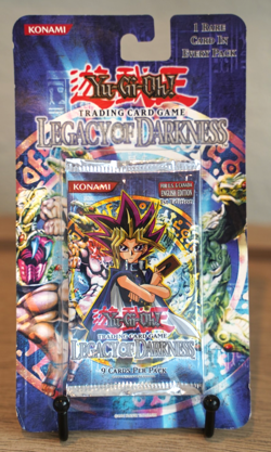 2002 Yugioh LOD 1st Edition Legacy of Darkness Blister Pack Sealed TCG - Image 1