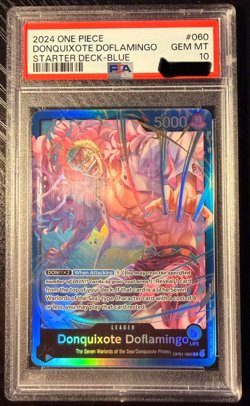 One Piece TCG - Donquixote Doflamingo - Leader - OP01-060 - English - PSA 10 - Image 1