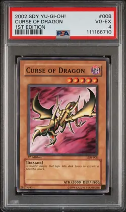 2002 Yu-Gi-Oh! Curse Of Dragon Starter Deck: Yugi SDY 1st Edition Common PSA 4 - Image 1
