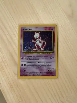 Pokemon TCG Mewtwo Base Set Unlimited Holo 10/102 - Image 1