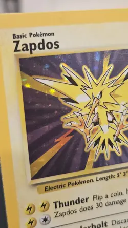 Pokemon TCG Base Set Zapdos 016/102 Holo Rare 90 HP 1999 English Card Unlimited - Image 2
