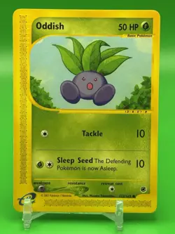 2002 Pokemon TCG Expedition Base Set Oddish - 122/165 - NM J2 Free Shipping - Image 1