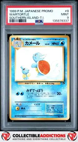 1999 Pokemon Japanese Promo #8 Wartortle Southern Island-T.I. PSA 9 - Image 1